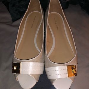 Peep toed Tommy Hilfiger flats